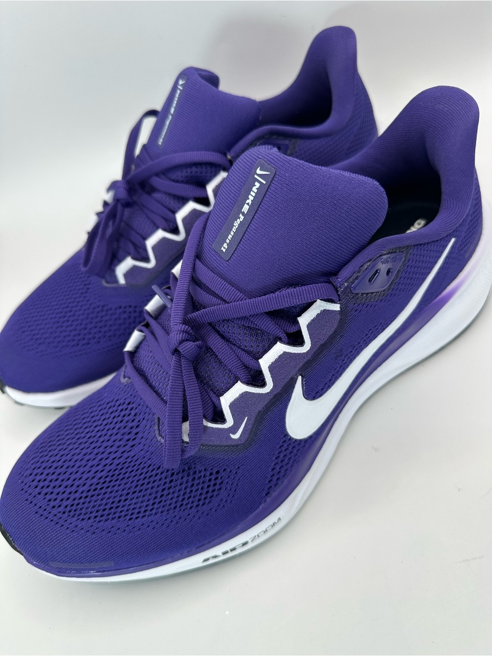 Nike Air Zoom Pegasus 41 Running Shoes Purple White Size 12- HF1538-500